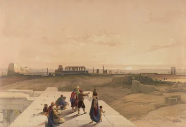 Ruinene av Karnak fra Vesten, fra Egypt og Nubia, Vol.1