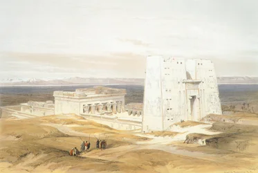 The Temple of Edfu, av David Roberts, gravering