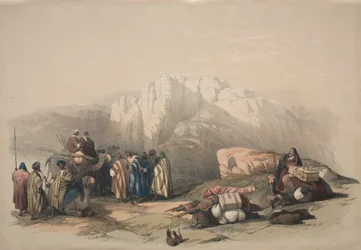 Arons grav, toppen av Horeb-fjellet, 1839.