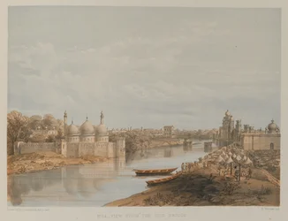 Utsikt fra Iron Bridge, Lucknow