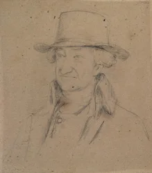 Portrett av en herre med hatt