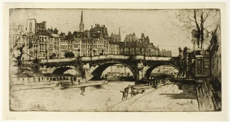 Pont Neuf, plate en fra Paris-settet
