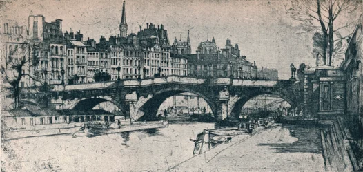 Pont Neuf: plate en fra Paris-settet, 1904