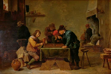 Backgammon-spillere, ca. 1640-45 (olje på tre)