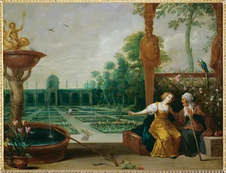 Vertumnus og Pomona, romersk årstidsgud og fruktens og hagenes gudinne