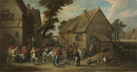 Landsbyfestival, ca. 1646–50 (olje på lerret)