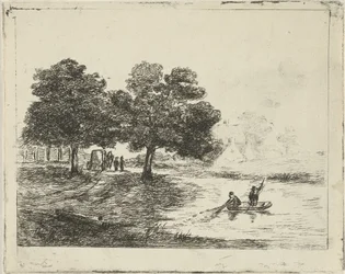 Landskap med fiskere