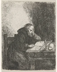 lesende munk