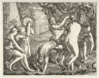 Landskap med en Bacchanal