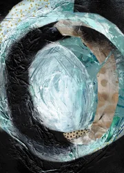Teal – abstrakt virvelmønster