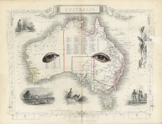 Colonial – Australia, 2017 (papirkuttet collage)