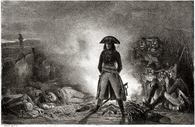 Napoleon Bonaparte campet blant soldatene sine i 1796 under den italienske kampanjen
