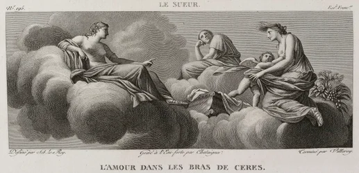 Denis-Sébastien Leroy, Antoine-Claude-François Villerey og Chataigner - Love in the Arms of Ceres, etter Eustache Le Sueur - 1802-1815
