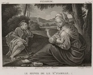 Denis-Sébastien Leroy, Chataigner og Dennel - Resten av den hellige familie, etter Il Pesarese - 1802-1815