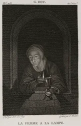 Denis-Sébastien Leroy og Mécou - Kvinnen med lampen, etter Gerrit Dou - 1802-1815