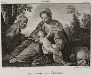 Denis-Sébastien Leroy og Ribault - Hvil i Egypt, etter Guido Reni - 1802-1815
