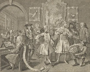 A Rake's Progress, Plate 2, ca. 1800.