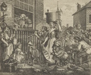 Den rasende musikeren, ca. 1800.