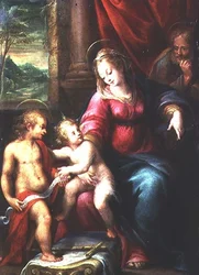 Madonna og barn med døperen Johannes
