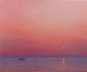 Rosa daggry over Ganges