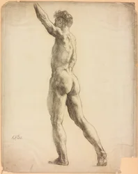 En studie av en mannlig figur