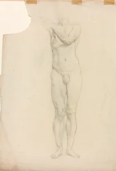 En studie av en mannlig figur