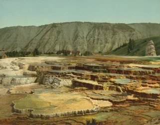 Hymen Terrace, Yellowstone nasjonalpark, ca. 1902