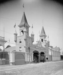 Inngang til Paragon Park, Nantasket Beach, ca. 1905 (s/hvitt-bilde)