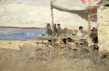 Piknik ved siden av havet