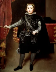 Portrett av Baltasar Carlos fra Spania (olje på lerret