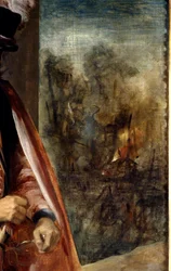Portrett av en narr kjent som Don Juan of Austria Detail. Maleri av Diego Rodriguez de Silva y Velasquez (1599-1660)
