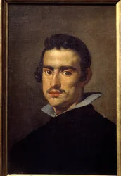 Portrett av en ung mann (antatt selvportrett). Maleri av Diego Rodriguez de Silva y Velasquez (1599-1660)