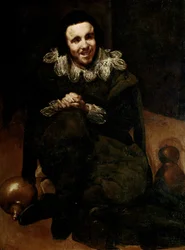 Portrett av Buffone Calabacillas, ca. 1639 (olje på lerret)