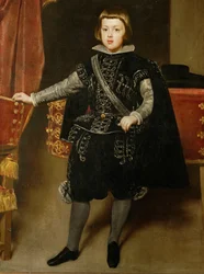 Infante Baltasar Carlos, eneste sønn av kong Filip IV av Spania og hans kone Isabella … (maleri på lerret)