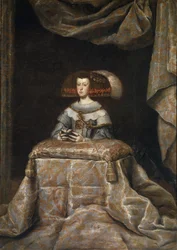 Portrett av Mariana av Østerrike 16341696, ber, ca. 1655