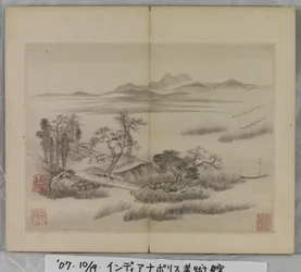 Album Of Landscape Paintings (blekk på papir)