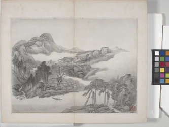 Album Of Landscape Paintings (blekk på papir)