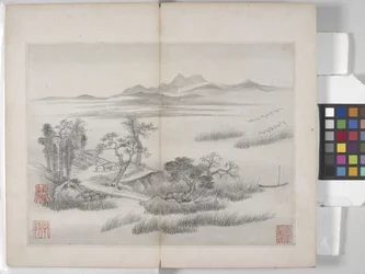 Album Of Landscape Paintings (blekk på papir)