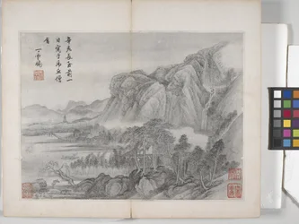 Album Of Landscape Paintings (blekk på papir)