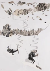 Ski, høstlinje og høst (kollasj)