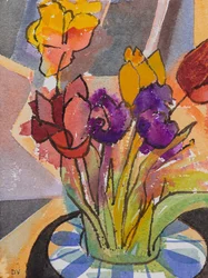 Tulipaner (akvarell og blekk)