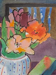 Tulipaner (akvarell og blekk)