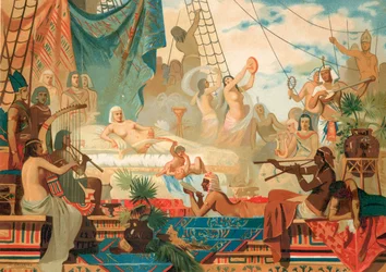 Cleopatra venter på besøk fra Mark Antony