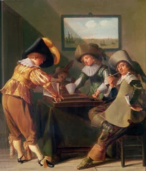 Backgammon-spillere, 1600-tallet