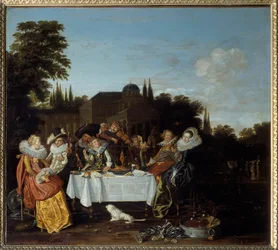 Landsfest. Maleri av Dirk Hals (1591-1656)
