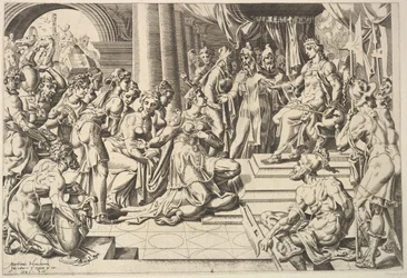 Salomo og dronningen av Saba, 1549.