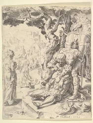 Lignelsen om den barmhjertige samaritan, 1549.
