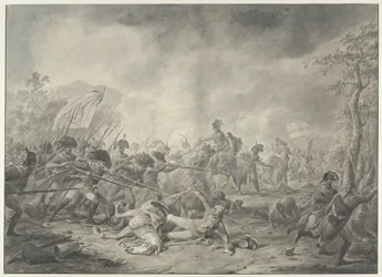 Fangst av den russiske general Hermann i slaget ved Bergen, 1799