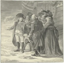 Vilhelm Vs avreise til England, 18. januar 1795