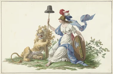 Modell for flagget til den bataviske marinen, 1796